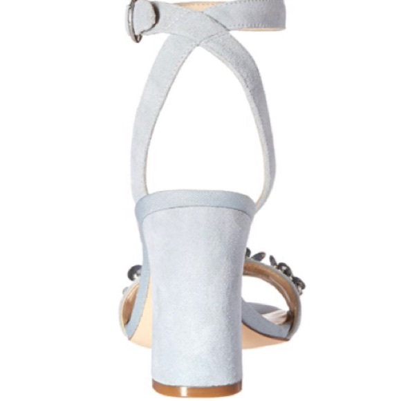 Size 8 BNIB NINE WEST Balada Suede Heeled Sandals - Picture 7 of 9